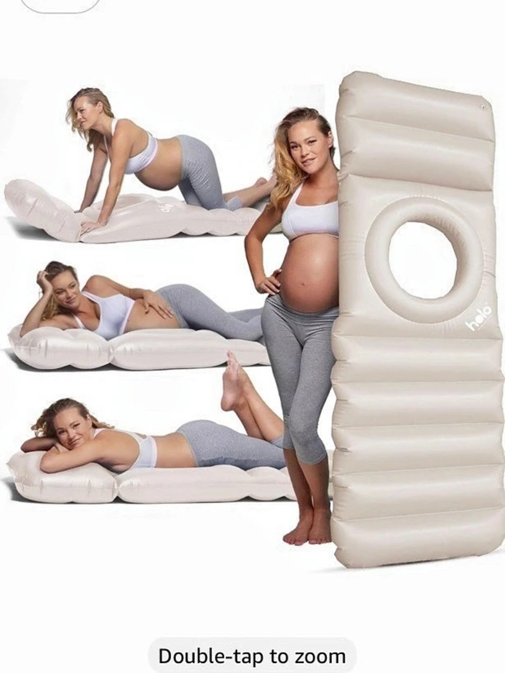 Holo Inflatable Pregnancy Pillow Relaxation White